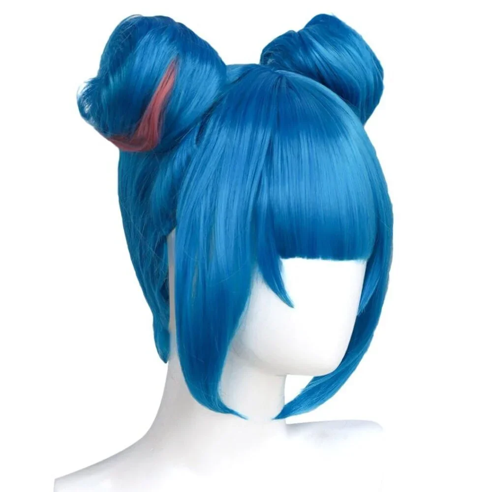 Blue Anime Wig Women's Cosplay Short Straight Lightweighy Costume Accessory